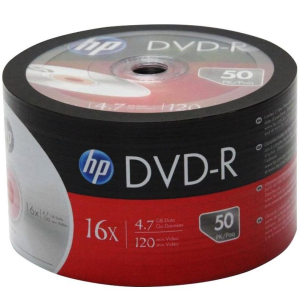 DVD HP DV-R DM000708 4.7GB 120MIN 16X 1X50 PAKET