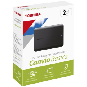 HDD USB 2TB TOSHIBA CANVIO BASICS 2.5 USB 3.0 SIYAH HDTB520EK3AA