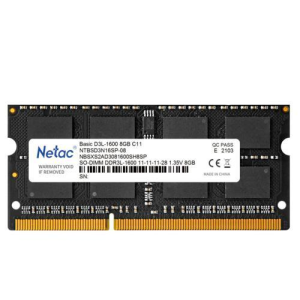 RAM NB 8GB DDR3 NETAC 1600MHZ DDR3L 1.35V CL11 NTBSD3N16SP-08 SODIM