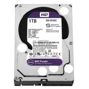 2.EL HDD 3.5 1TB WD PURPLE 5400RPM 64MB SATA3 7/24 GÜV. WD10PURX