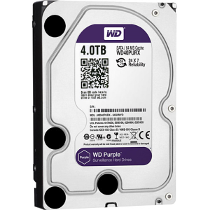 2.EL HDD 3.5 4TB WD PURPLE 5400RPM 64MB SATA3 7/24 GÜV. WD40PURX