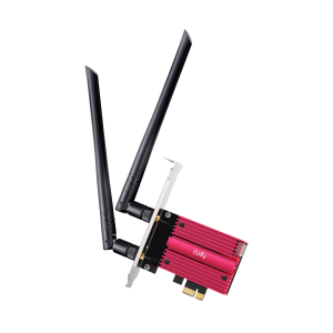 ADP Cudy WE3000S AX5400Mbps 2.4G/5G/6GHz 2x5dBi Anten BT5.2 MU-MIMO Kablosuz Wi-Fi 6E PCIe Adaptör