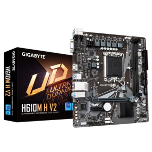 ANAKART GIGABYTE H610M-H-V2 DDR5 5600MHZ HDMI VGA M2 GLAN USB3.2 MATX 1700P (12.13.14.NESİL)