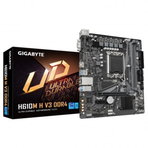 ANAKART GIGABYTE H610M-H-V3 DDR4 3200MHZ HDMI VGA M2 GLAN USB3.2 MATX 1700P (12.13.14.NESİL)