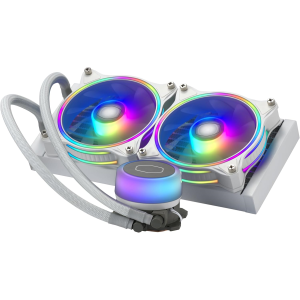 FAN CPU SIVI SOĞUTUCU COOLER MASTER LIQUID ML240  ILLUSION ARGB 2XHALO FAN BEYAZ MLX D24M A18PW R1