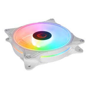 FAN KASA RAMPAGE GLARE F50 38CFM 1200RPM 12CM RAINBOW 3P+4P MOLEX SOKETLI BEYAZ