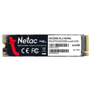 HDD SSD M2 NVME 256GB NETAC NV2000 2500/1000MB/S NT01NV2000-256-E4X