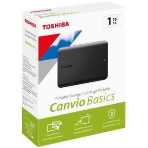 HDD USB 1TB TOSHIBA CANVIO BASICS 2.5 USB 3.0 SIYAH HDTB510EK3AA