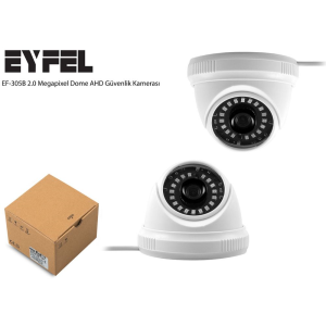 KAMERA EYFEL EF-305B 2MP 3.6MM LENS 18 ŞERİT LED AHD GÜVENLİK DOME KAMERA