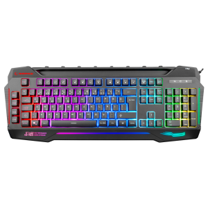 KLAVYE RAMPAGE KB-R63 STAGE SIYAH 4 MAKRO FONKSIYON SESE DUYARLI IŞIKLI RGB Q USB +SES MIK ÇIKIŞLI OYUNCU