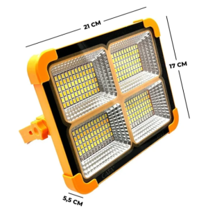 LED CATA CT-4698 GÜNEŞ ENERJILI SOLAR 200W WATT LED PROJEKTÖR TAŞINABİLİR SARI BEYAZ VE ÇAKAR IŞIKLI LAMBA