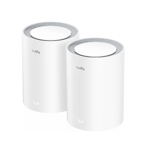 Router Cudy M1800 2-Pack AX1800Mbps 2.4/5GHz AP/RE/WISP Gigabit MU-MIMO Kablosuz 2'li Mesh Wi-Fi 6 Sistemi