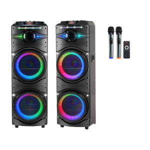 SPEAKER PLATOON PL-4617 RGB IŞIKLI BLUETOOTH SD USB GİRİŞ KARAOKE MİKROFONLU 24