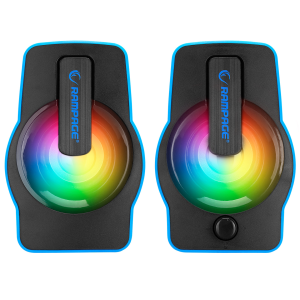 SPEAKER RAMPAGE RMS-G7 FALSETTO 2.0 6 WATT RGB LEDLI MAVI MULTIMEDIA GAMING USB HOPARLÖR