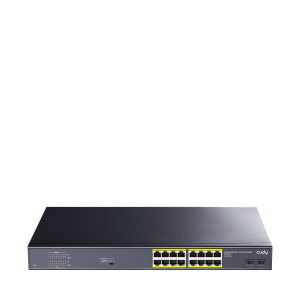 Switch 16 Port Cudy GS1020PS2 10/100/1000Mbps 2*SFP VLAN&Extend 200W 19