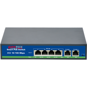 SWITCH 4  PORT POE EXPOTECH EX-0660P 4+2 10/100