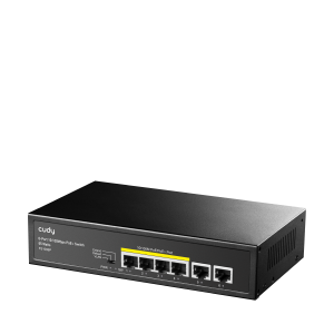 SWİTCH 6 PORT CUDY FS1006P 10/100MBPS 4 PORT + 2XFE UPLİNK VLAN & EXTEND MODE 250M 60W POER + ETHERNET