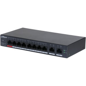 SWITCH 8 PORT DAHUA CS4010-8ET-110 MEGABIT 8 PORT POE 110W  2 PORT UPLINK CLOUD YÖNETİLEMEZ