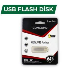 USB BELLEK 64GB CONCORD C-U64 METAL KASA